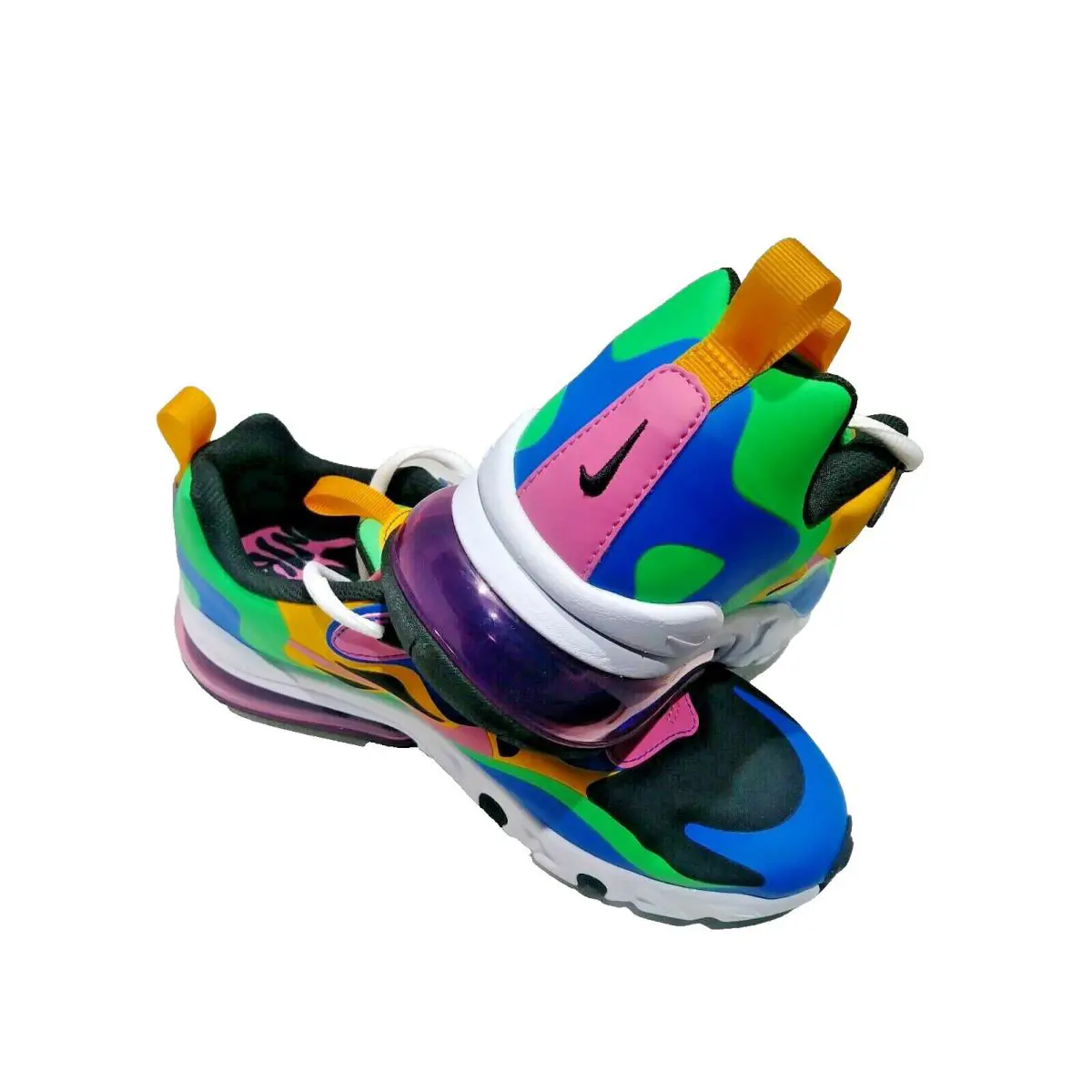 Nike shoes - Nike Air Max 270 React GS - CU4668-001 - Off Noir/University Gold/Soar/Magic Flamingo 7