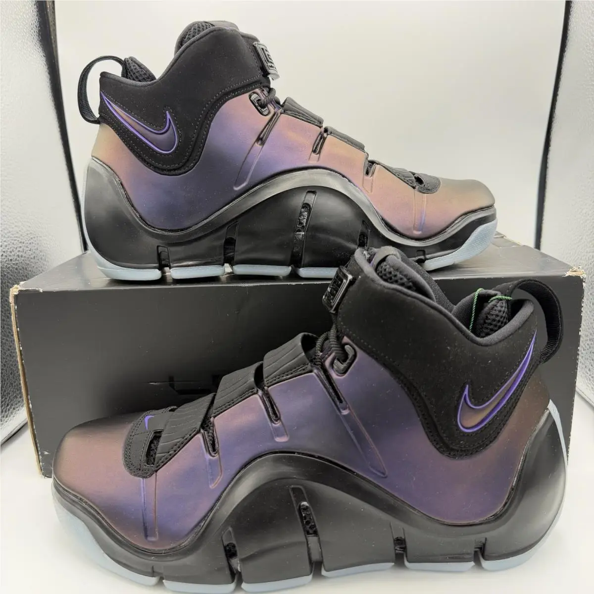 Nike Zoom Lebron IV 4 `eggplant` Purple Black FN6251-001 Men`s Size 10.5 Shoes