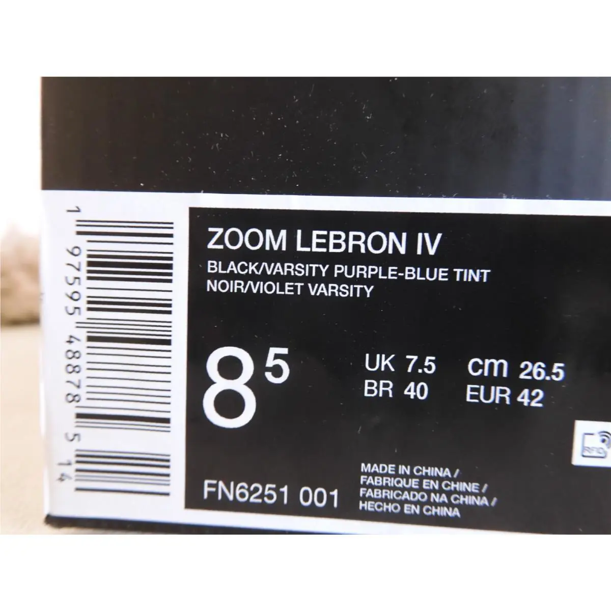 Nike shoes - Nike LeBron 4 - LeBron - FN6251-001 - Black (UPC: 197595488785) 4