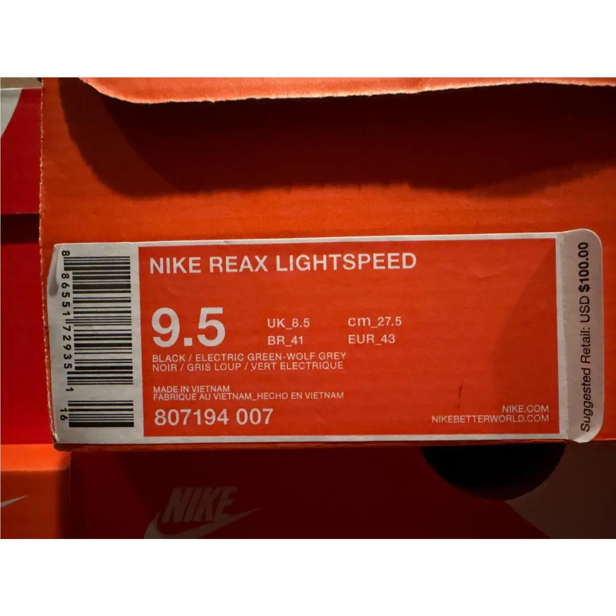 Nike shoes - Reax Lightspeed - Reax Lightspeed - Black 5