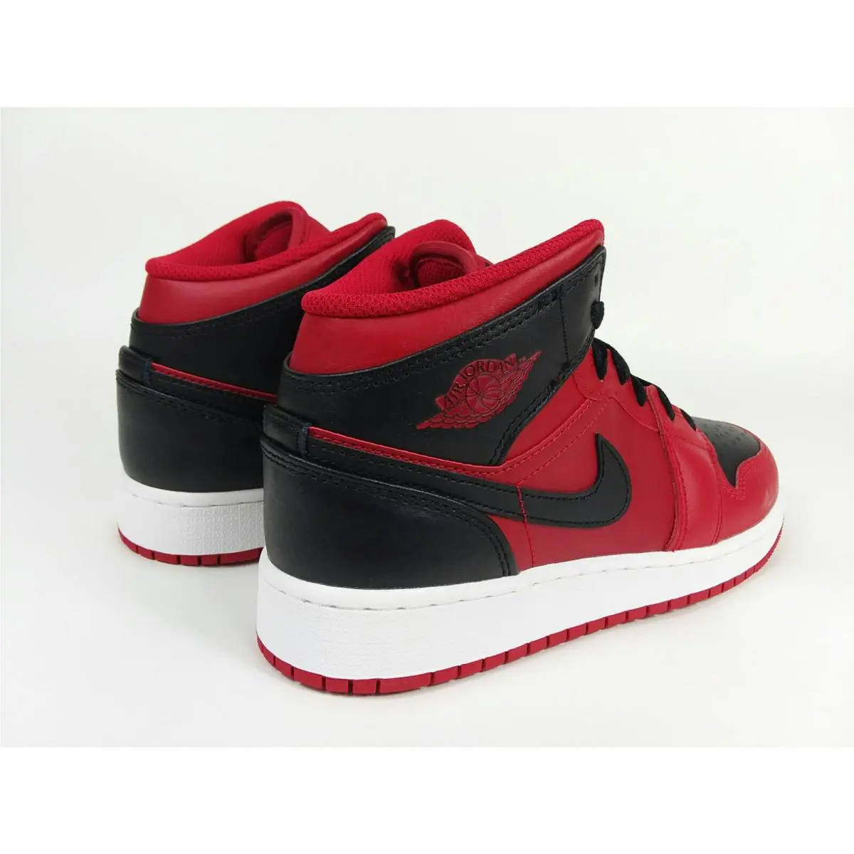 Nike shoes - Air Jordan 1 Mid GS - Gym Red / Black-White (UPC: 195866402232) 3