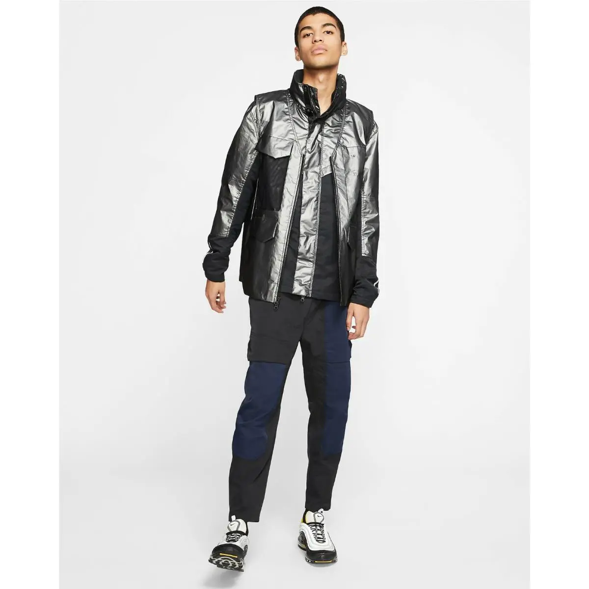 Nike clothing - CK0697 095 - CK0697 095 - Metallic Silver & Black & Metallic Silver 9