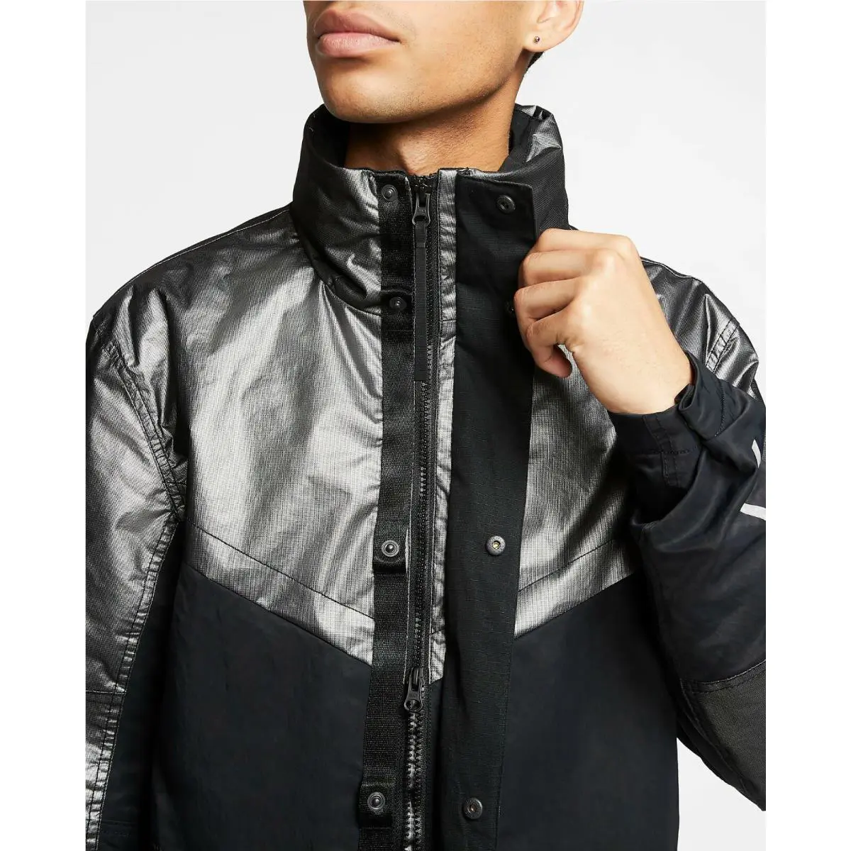 Nike clothing - CK0697 095 - CK0697 095 - Metallic Silver & Black & Metallic Silver 7