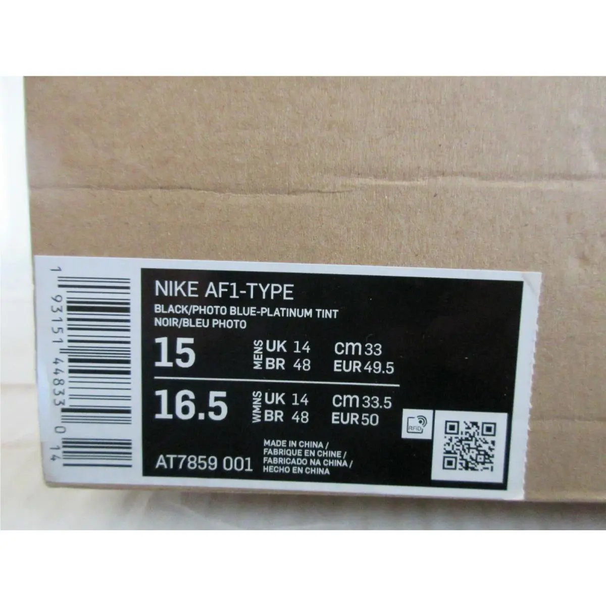 Nike shoes - Nike Air Force 1 `07 - AT7859-001 - Black (UPC: 193151448330) 3