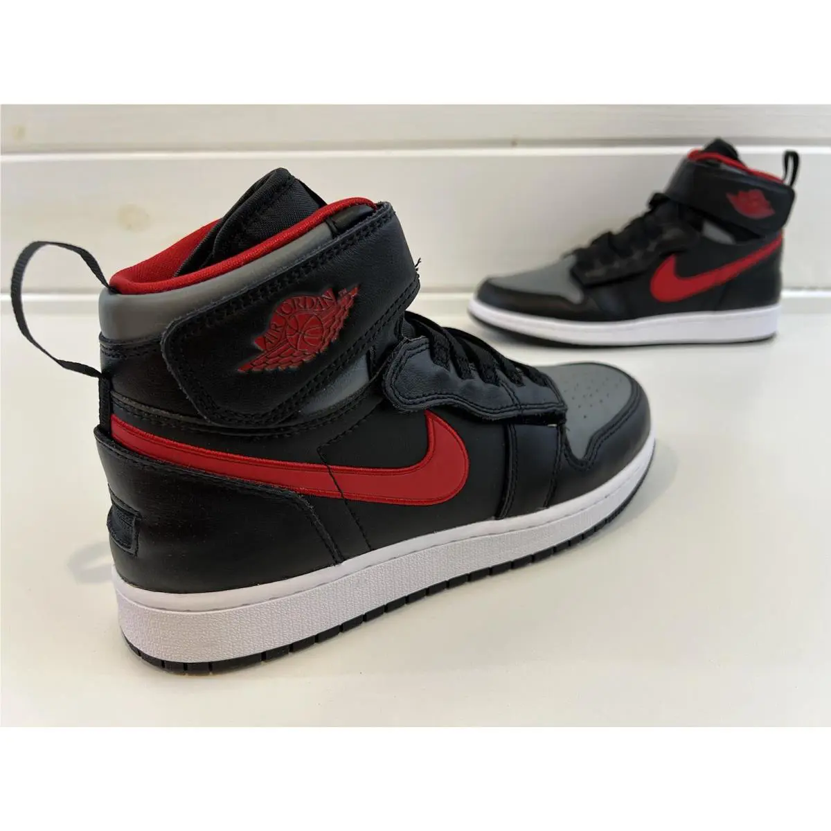Nike shoes - Jordan 1 HI Flyease - Flyease - DC7986-006 - Black, Manufacturer: Black/Gym Red-Smoke Grey-White (UPC: 195243932963) 5
