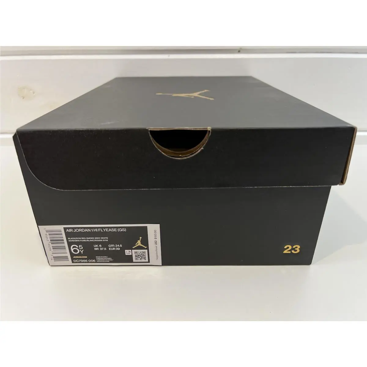 Nike shoes - Jordan 1 HI Flyease - Flyease - DC7986-006 - Black, Manufacturer: Black/Gym Red-Smoke Grey-White (UPC: 195243932963) 7