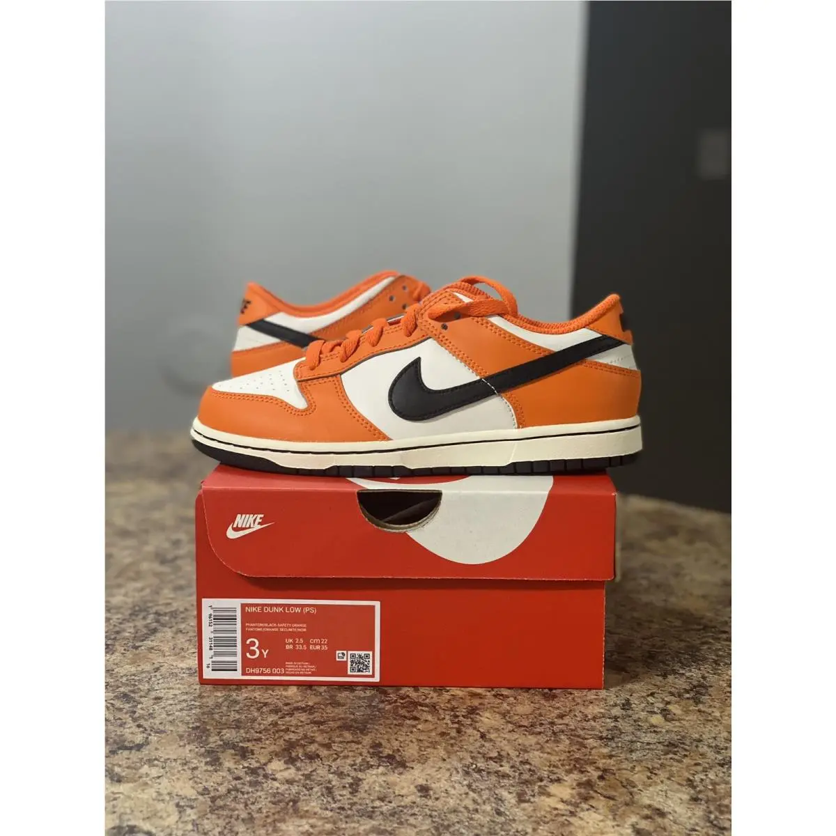 Dunk Low Patent Halloween PS Size 3Y by Nike