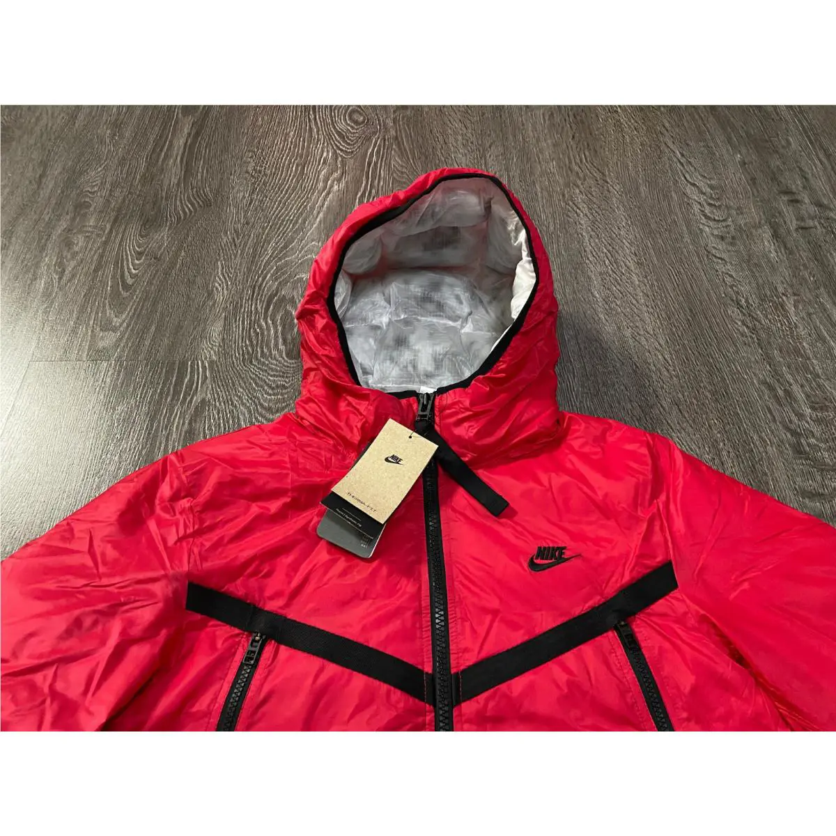 Nike clothing - Nike Sportswear Therma-FIT Men`s Hooded EcoDown Ja - Berry (UPC: 195239081910) 0