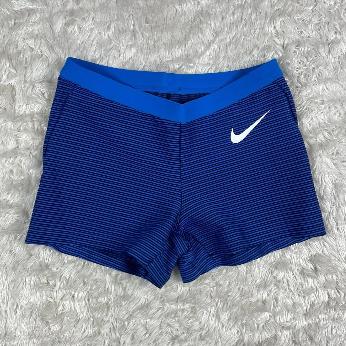 Women s Nike Pro Elite Track Field Shorts AO8486-000 Blue Made In Usa Sz Small