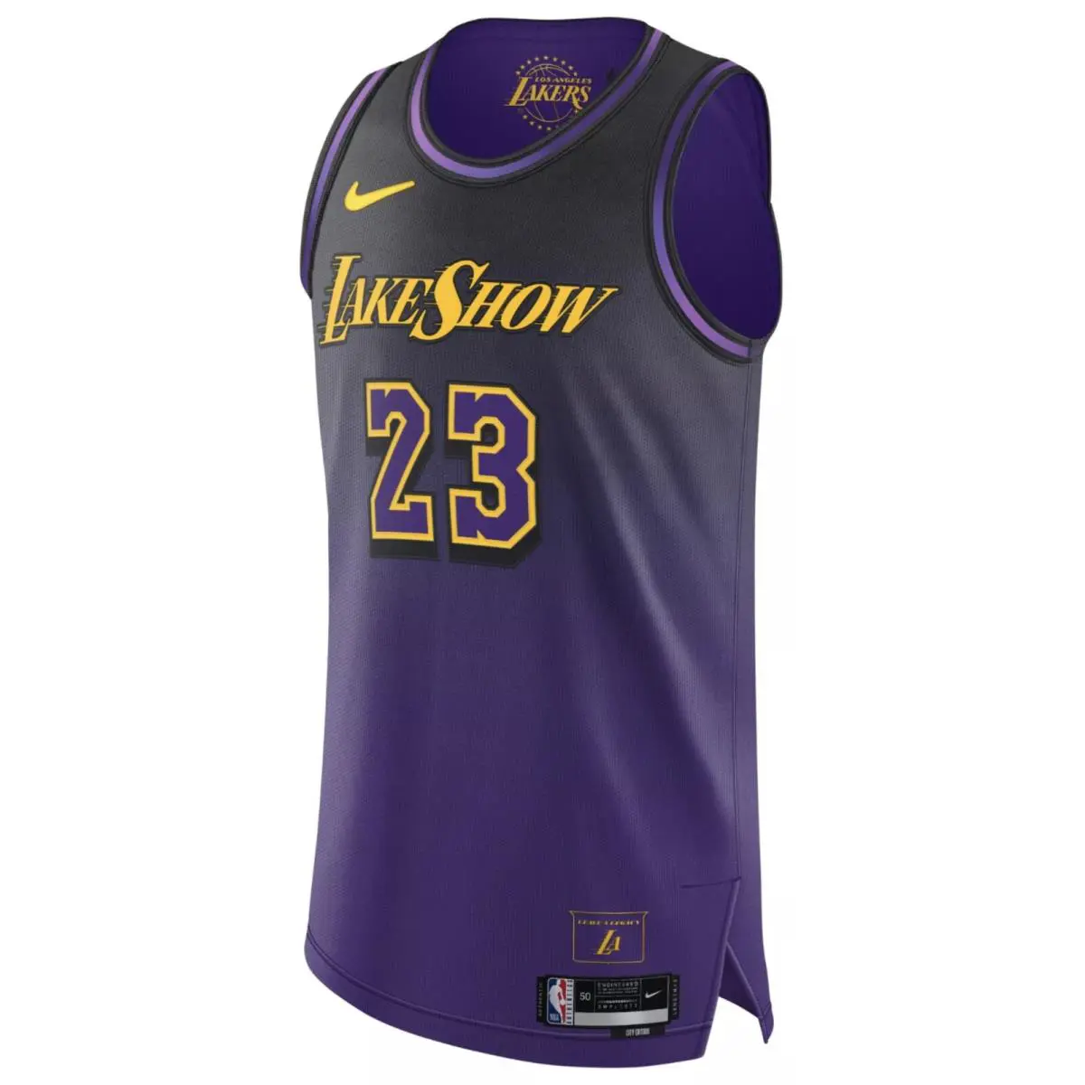 Lebron James Lakers Nike Vaporknit Gameday Jersey Size Mens 48 - Purple