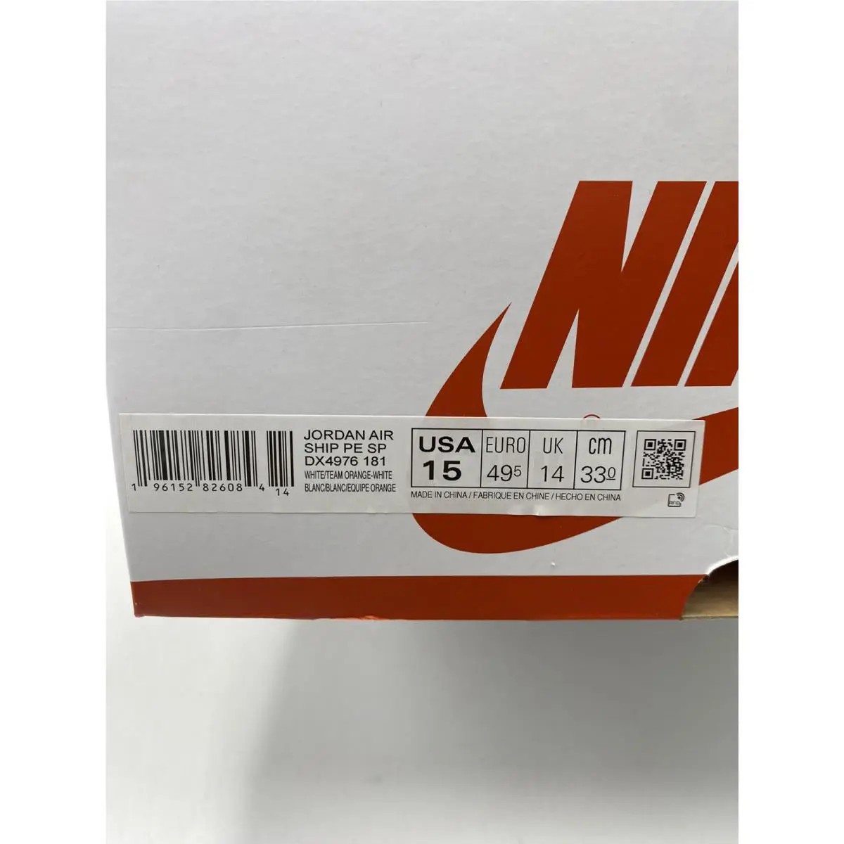 Nike shoes - Nike Air Ship - Air Ship - DX4976 181 - Team Orange-White (UPC: 196152826084) 6