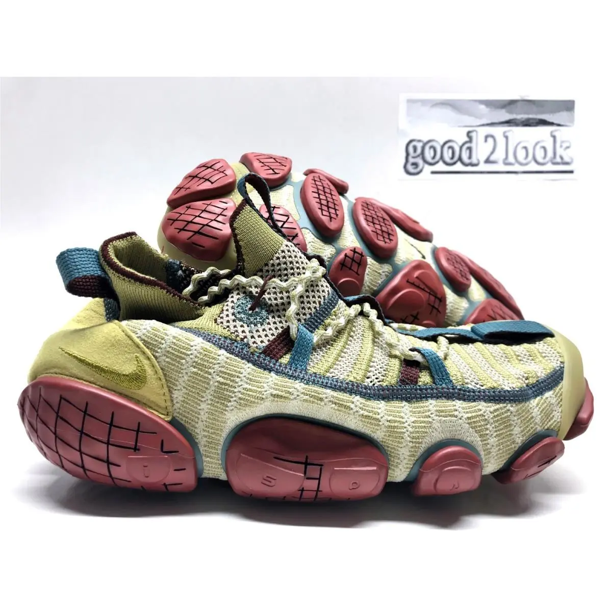 Nike Ispa Link Barley/desert Moss-redstone Size Men`s 8 Women 9.5 CN2269-700