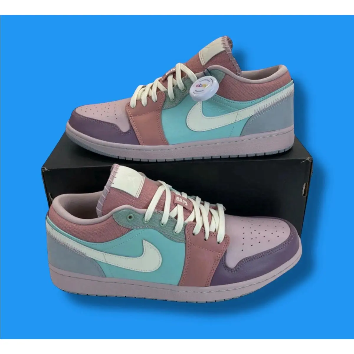 Nike Air Jordan 1 Low SE Mens Size 12 Easter Champagne Coconut Milk DJ5196 615