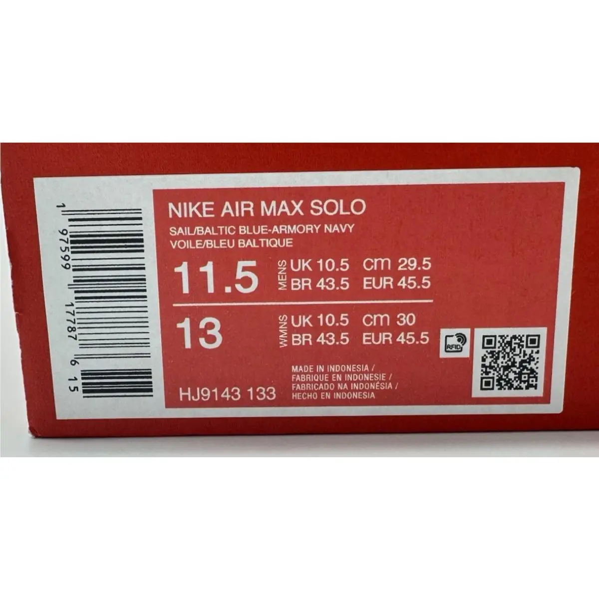 Nike shoes - Nike Air Max Solo - Air Max Solo - HJ9143-133 - Blue (UPC: 197599177876) 9