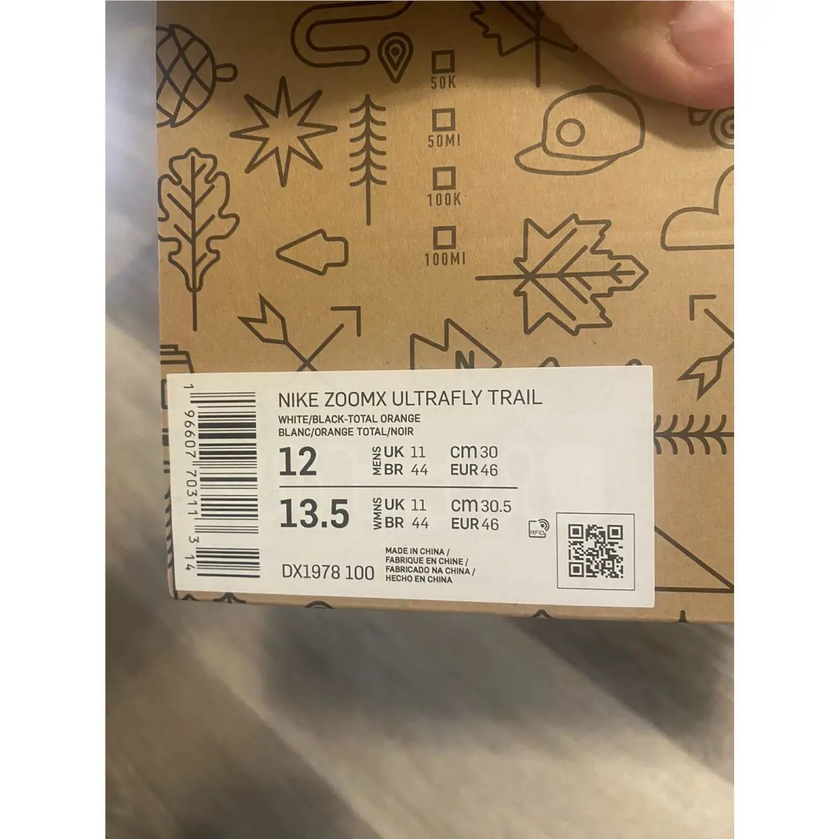 Nike shoes - Nike ZoomX Ultrafly - ZoomX Ultrafly - DX1978-100 - White/Total Orange/Pale Ivory/Black (UPC: 196607703113) 10