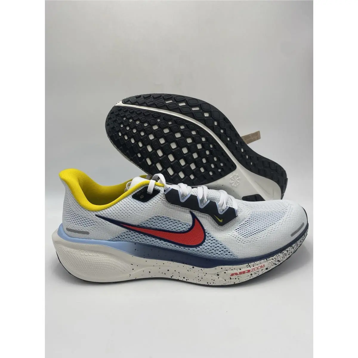 Nike Air Zoom Pegasus 41 White Red Blue Shoes HJ9068 100 Men`s Size 7