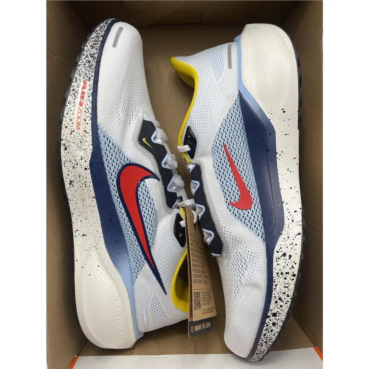 Nike shoes - Nike Air Zoom Pegasus - Air Zoom Pegasus - HJ9068 100 - White/Speed Red-Psychic Blue (UPC: 197599161615) 5