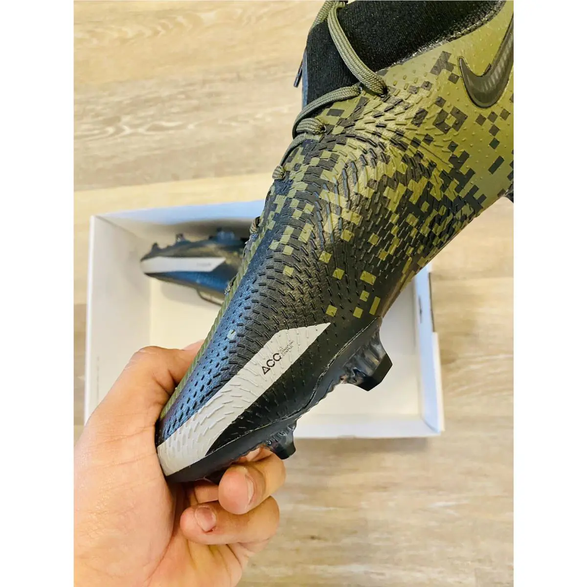 Nike shoes - Nike ID Phantom GT Elite DF - DA0292-991 - Camo Green-Black 2