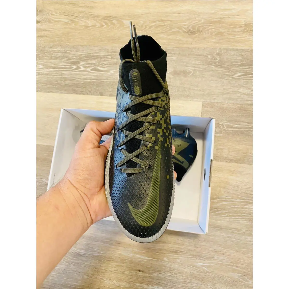 Nike shoes - Nike ID Phantom GT Elite DF - DA0292-991 - Camo Green-Black 4