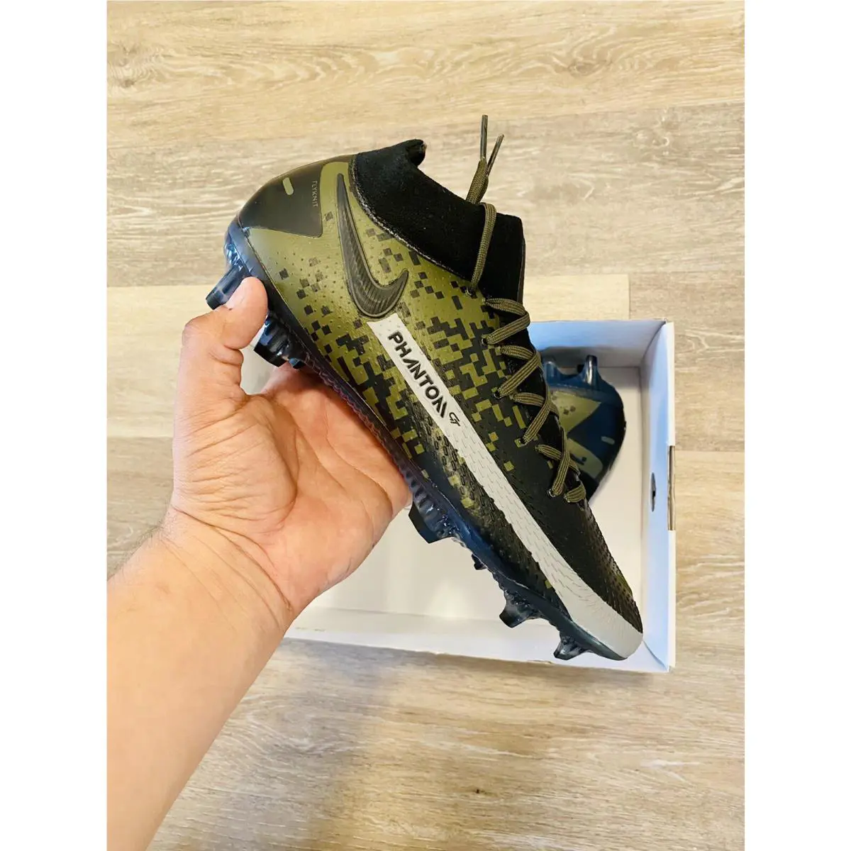 Nike shoes - Nike ID Phantom GT Elite DF - DA0292-991 - Camo Green-Black 7