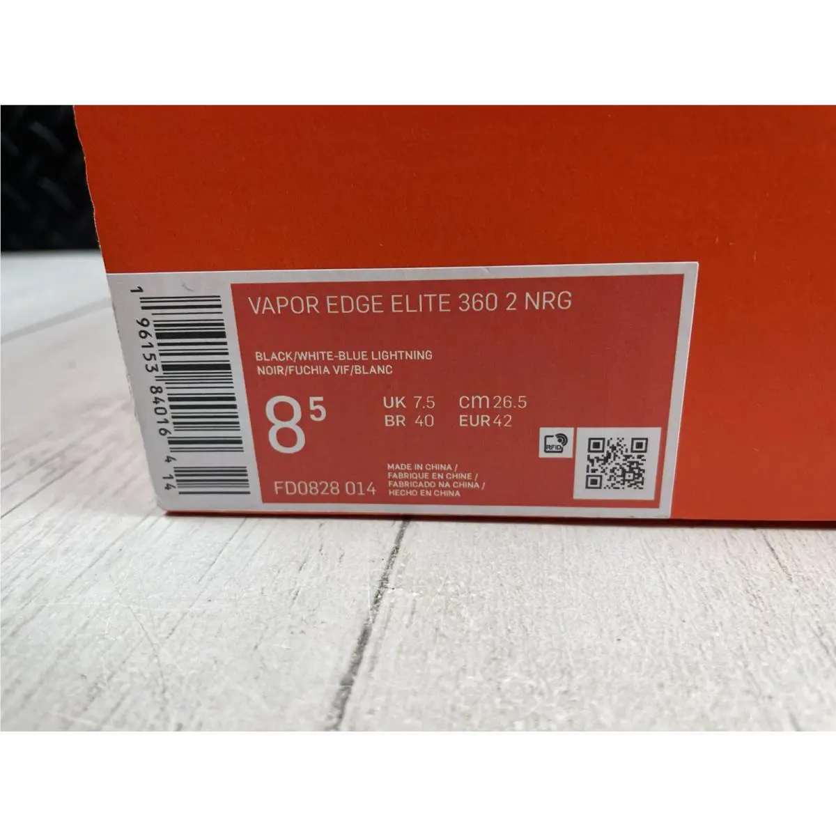 Nike shoes - Nike Vapor Edge Elite 360 2 NRG - FD0828-014 - Black White Blue Lightning 10