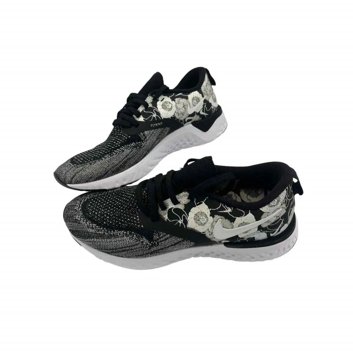 Nike Odyssey React 2 Flyknit Flower Black/white Women s 7 - Black