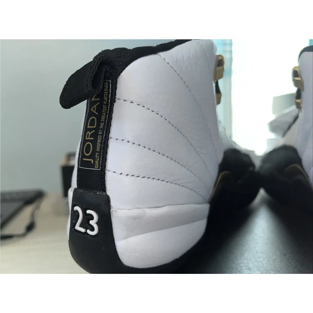 Nike shoes - Air Jordan Retro - Air Retro - 153265 170 - White Metallic Gold Black 9