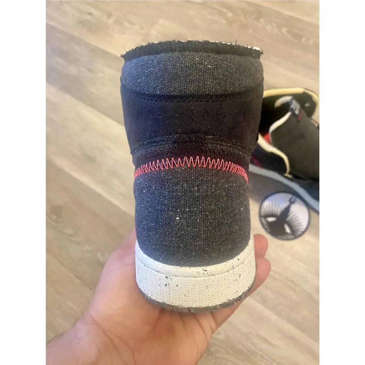 Nike shoes - Air Jordan 1 High Zoom Air - CW2414-001 - Black/Wolf Grey/Flash Crimson (UPC: 194276386699) 0