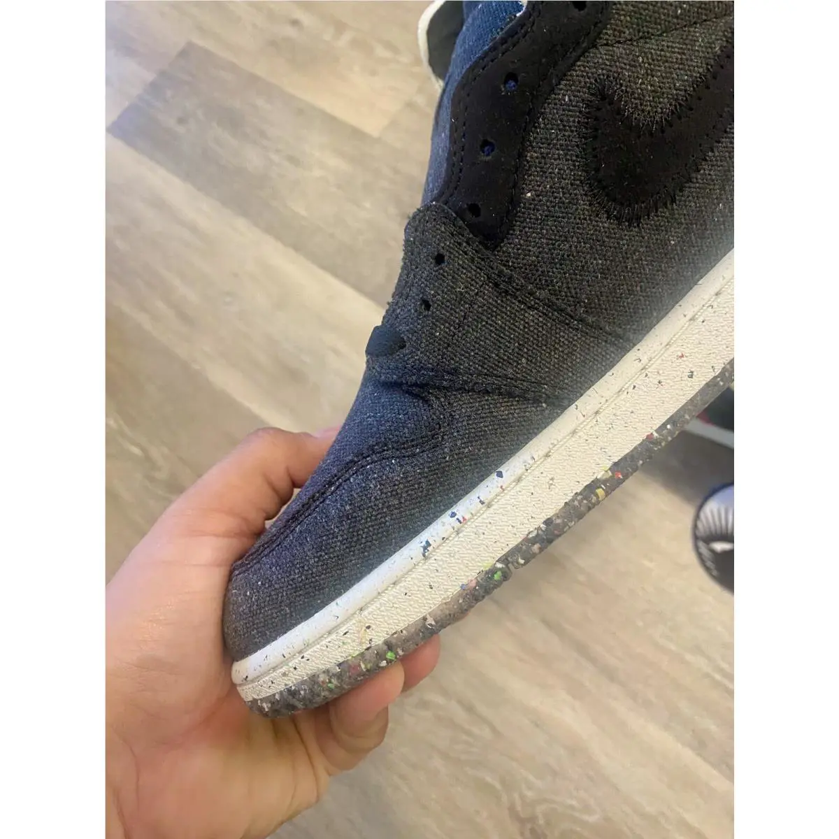 Nike shoes - Air Jordan 1 High Zoom Air - CW2414-001 - Black/Wolf Grey/Flash Crimson (UPC: 194276386699) 2