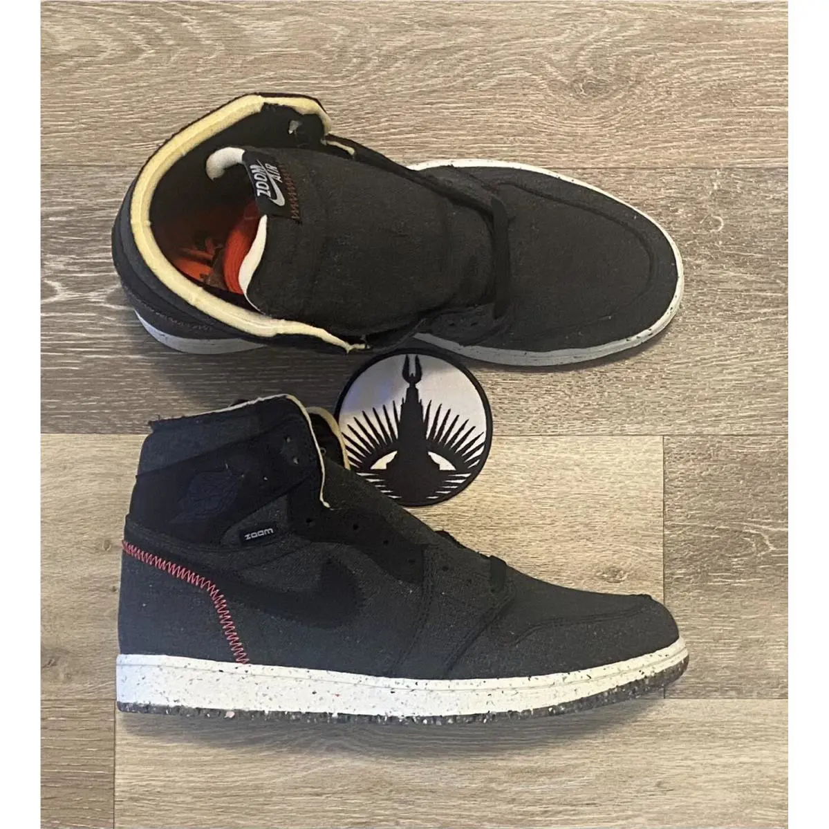 Nike shoes - Air Jordan 1 High Zoom Air - CW2414-001 - Black/Wolf Grey/Flash Crimson (UPC: 194276386699) 5