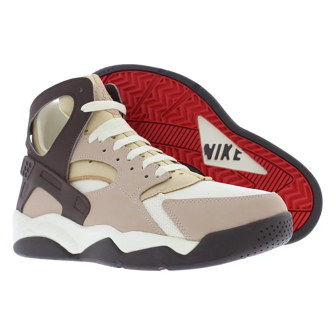 Nike Air Flight Huarache Nas Unisex Shoes Size 8 Color: Hemp/sesame/baroque - Brown, Main: Brown