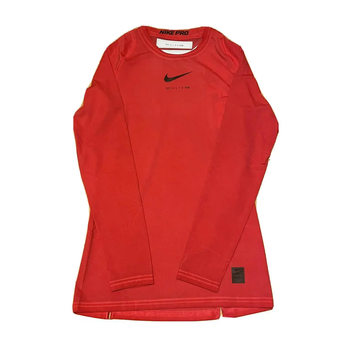 Nike 1017 Alyx 9SM Pro Compression Long Sleeve Shirt Red Size XL