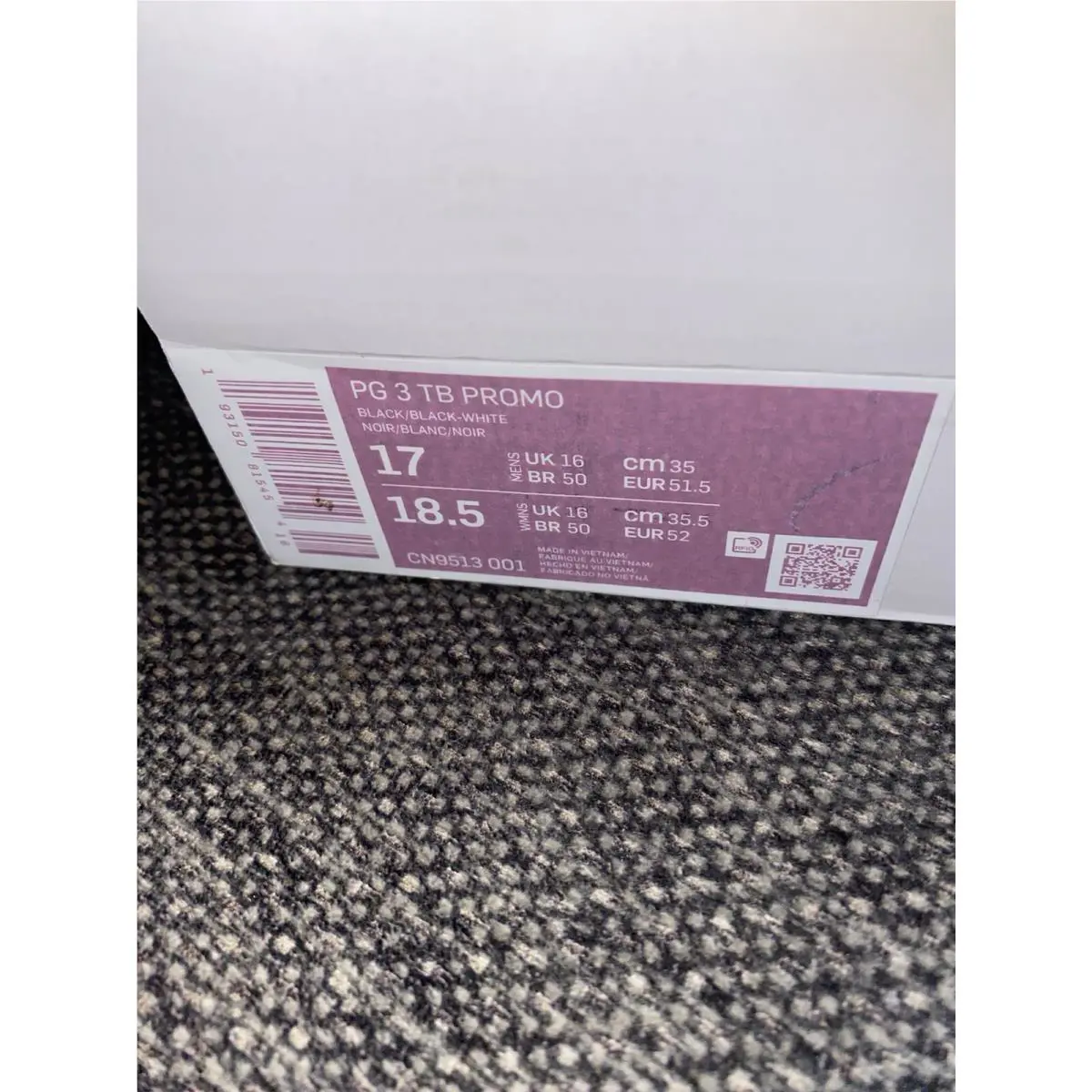 Nike shoes - Nike Pg 3 - CN9513-001 - Black/White (UPC: 193150815454) 6