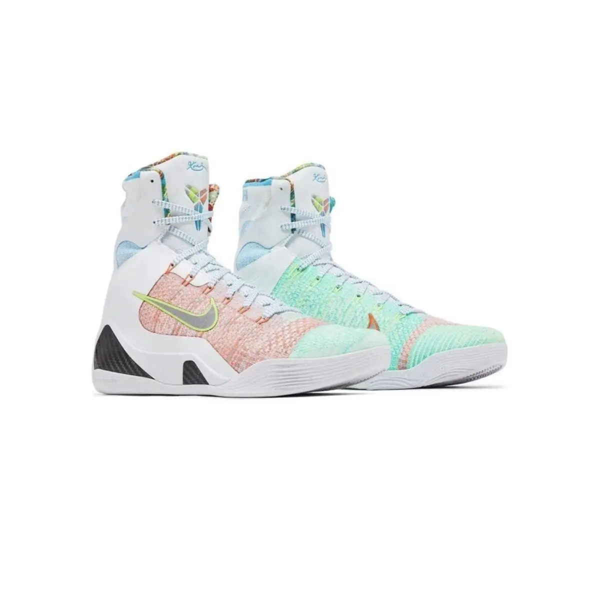 Size 9 Nike Kobe 9 Elite Pronto What The Kobe Basketball FZ7335-101 Men - NO Lid - White