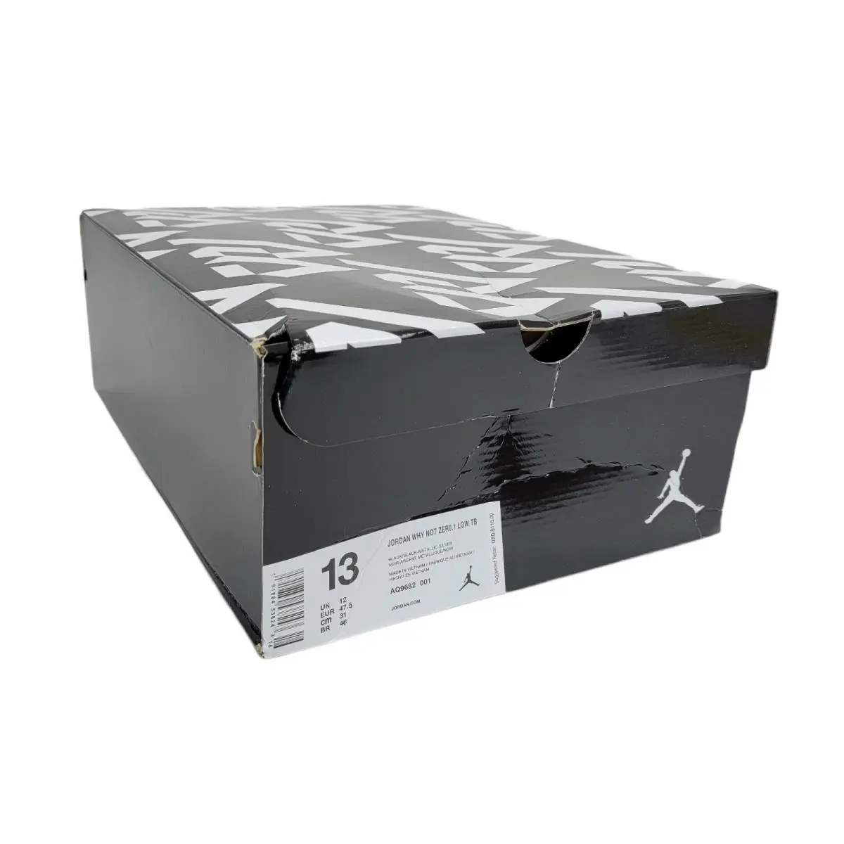 Nike shoes - Jordan Why Not ZER0.1 Low TB - AQ9682-001 - Black, Manufacturer: Black/Black - Metallic Silver 9