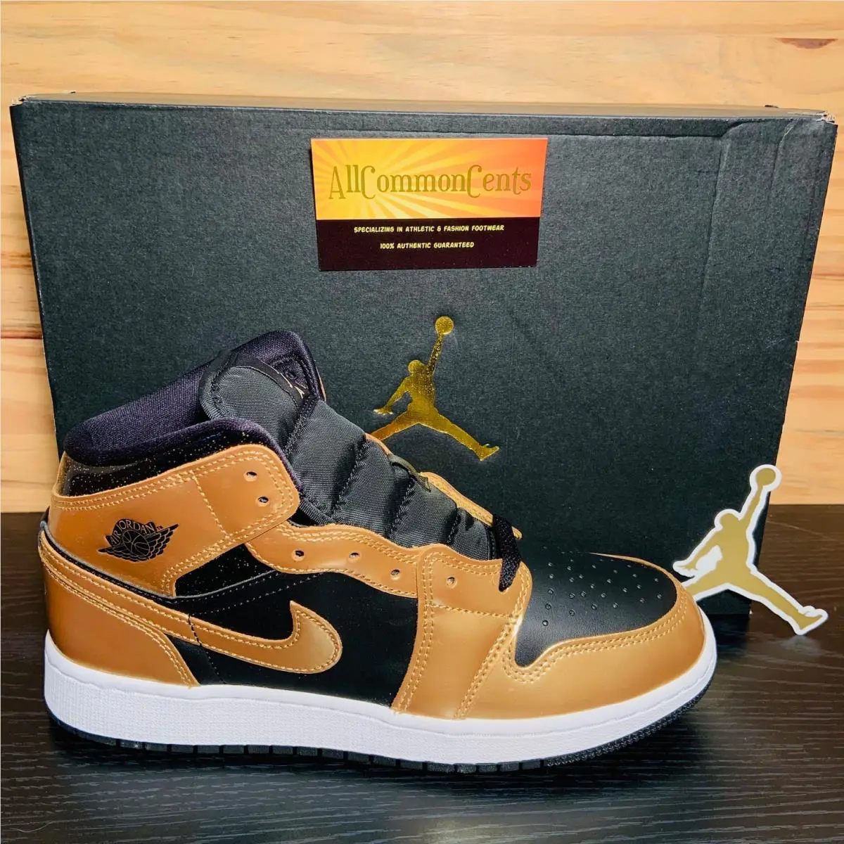 Nike shoes - Nike Air Jordan 1 - Air - Gold 6