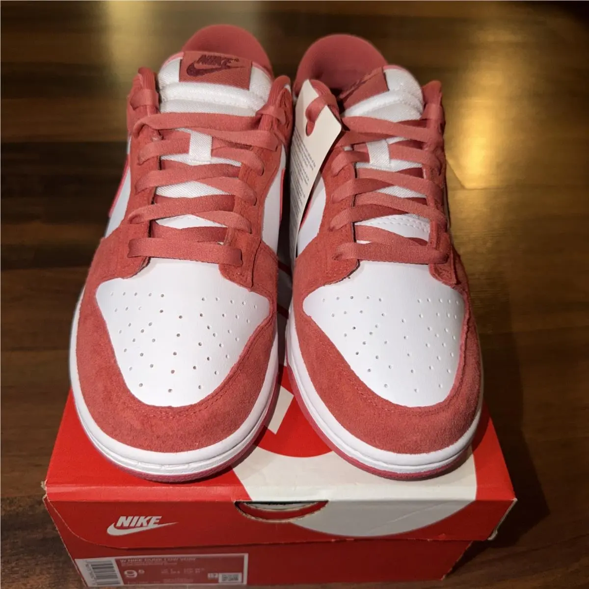 Size 9.5 Women - Nike Dunk Low “valentine`s Day” White/team Red-adobe. 2024