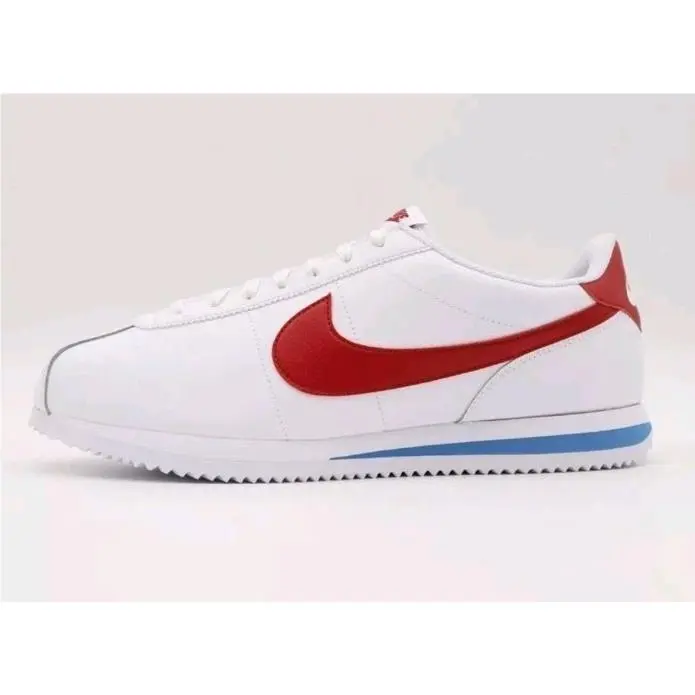 Nike Cortez Leather White Varsity Blue Varsity Red DN1791-108 Women`s 10