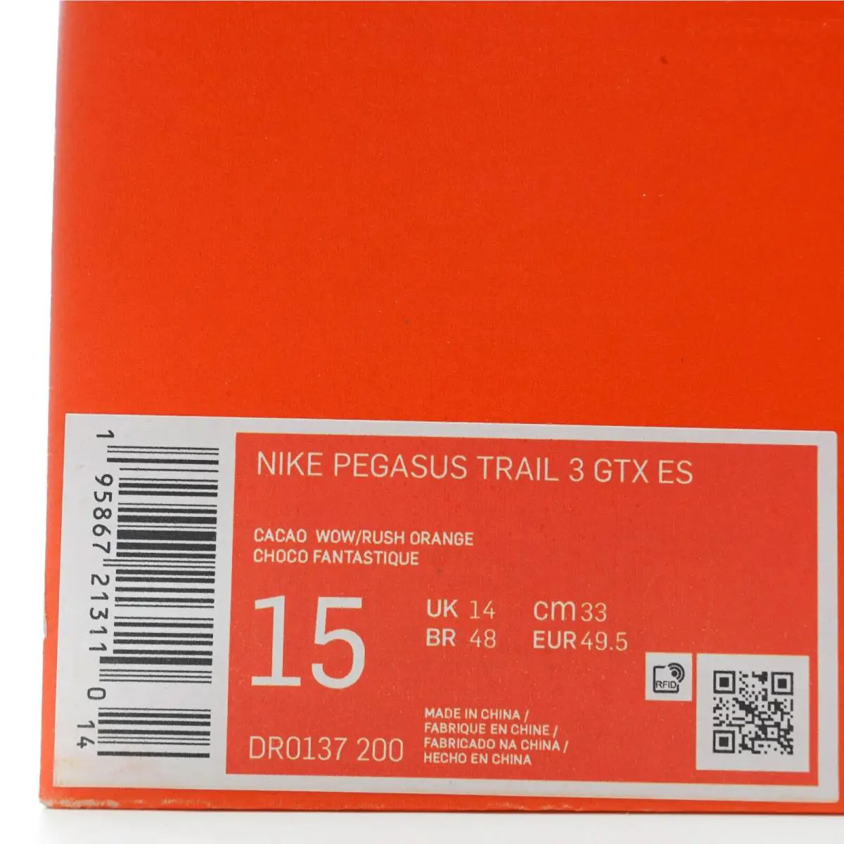 Nike shoes - Nike Pegasus Trail 3 GTX - DR0137-200 - Cacao Wow, Rush Orange 10