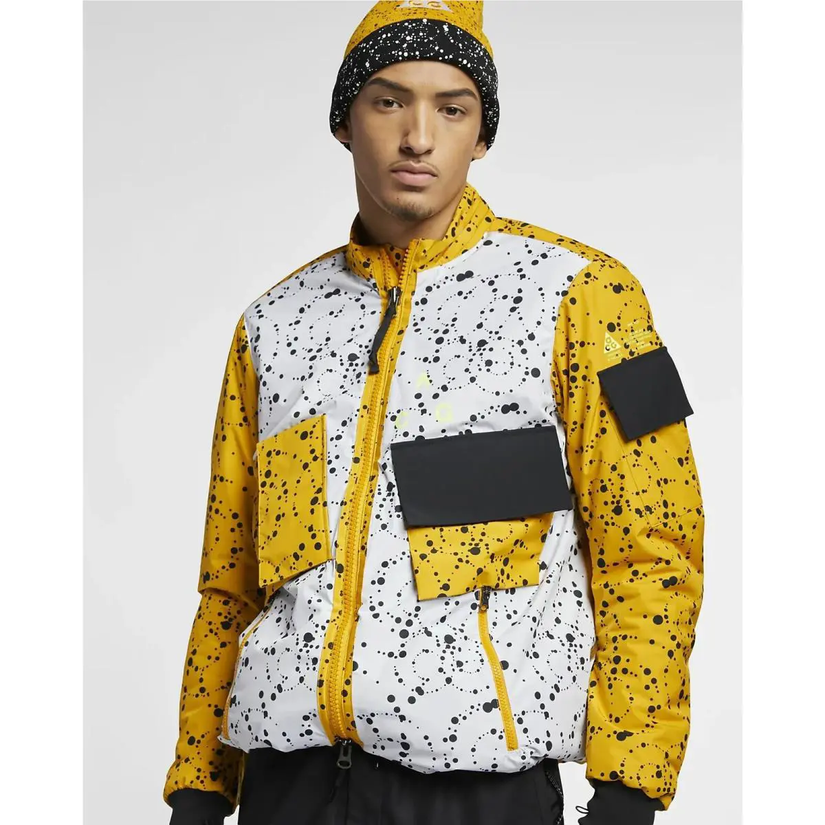 Nike clothing - Nike ACG Insulated Jacket - ACG Insulated Jacket - White/Yellow-Black (UPC: 884776903464) 9