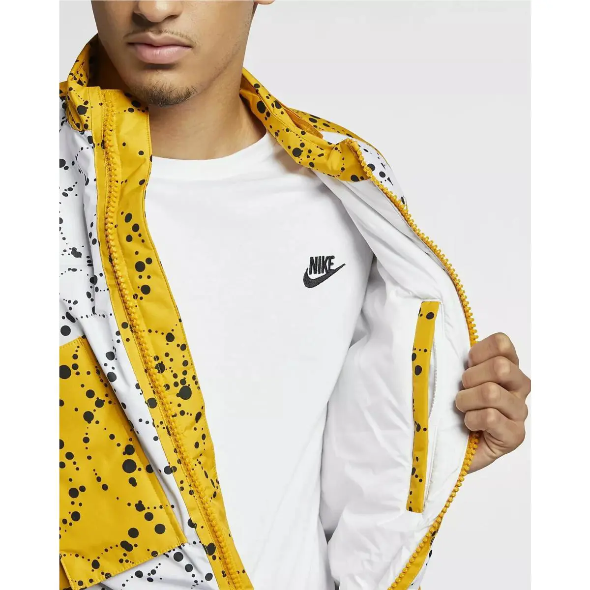 Nike clothing - Nike ACG Insulated Jacket - ACG Insulated Jacket - White/Yellow-Black (UPC: 884776903464) 12
