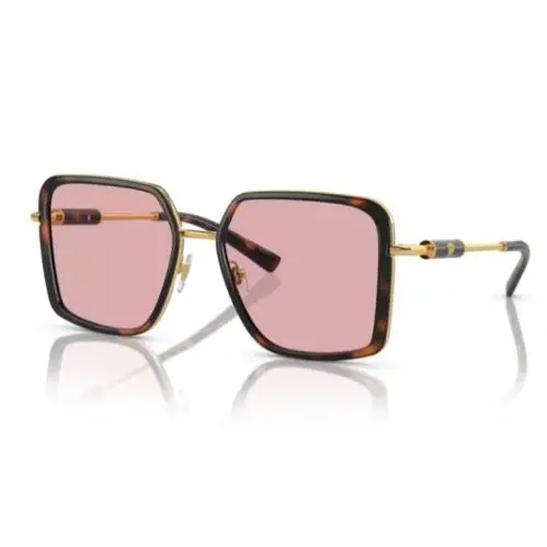 VE2261 100284 Havana / Light Violet Rectangle Women`s Sunglasses by Versace