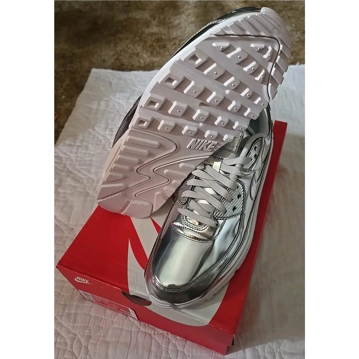 Nike shoes - Nike Air Max 90 Premium - CQ6639001 - Chrome (UPC: 194272681668) 0