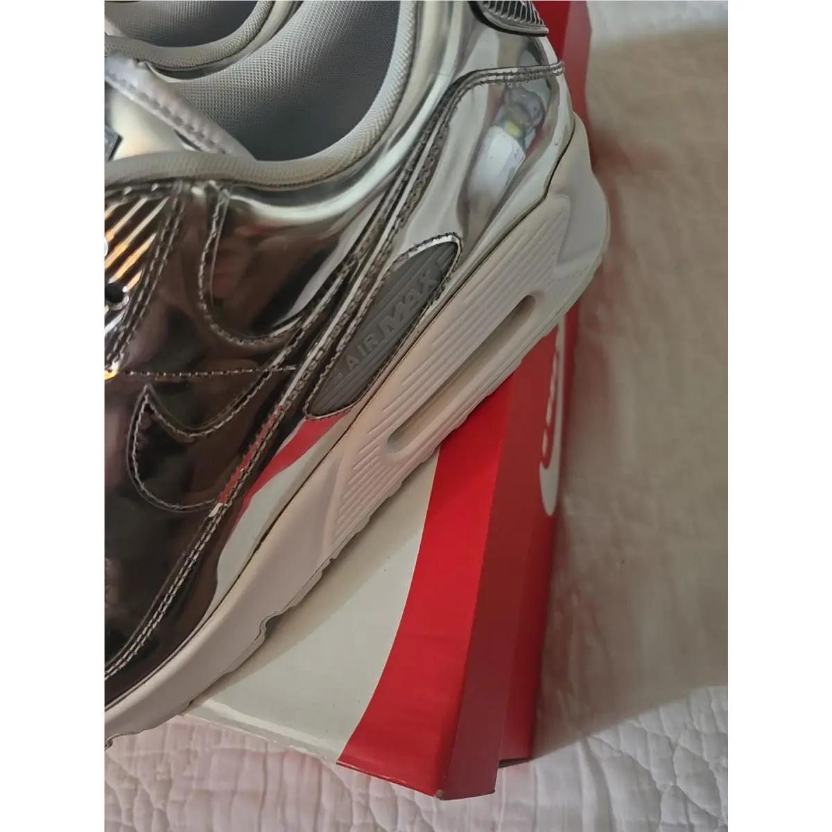 Nike shoes - Nike Air Max 90 Premium - CQ6639001 - Chrome (UPC: 194272681668) 4