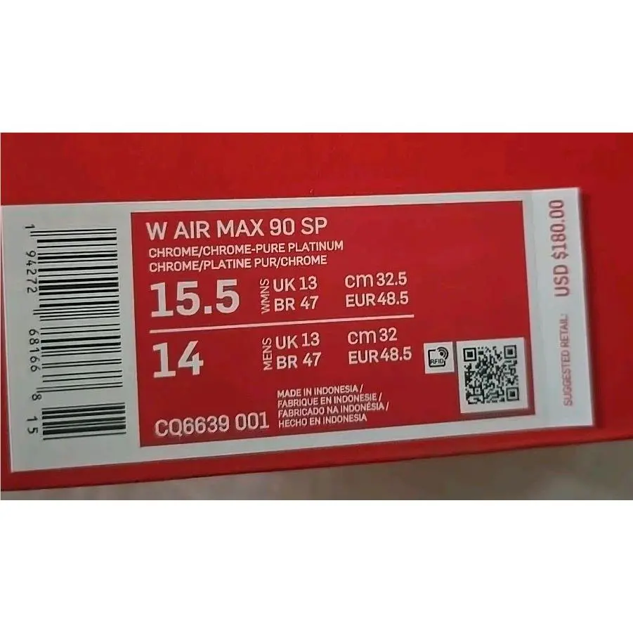 Nike shoes - Nike Air Max 90 Premium - CQ6639001 - Chrome (UPC: 194272681668) 6