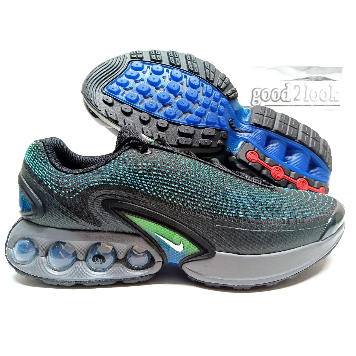 Nike Air Max DN Black/white-hyper Cobalt Size Men`s 13 DV3337-010 - Black