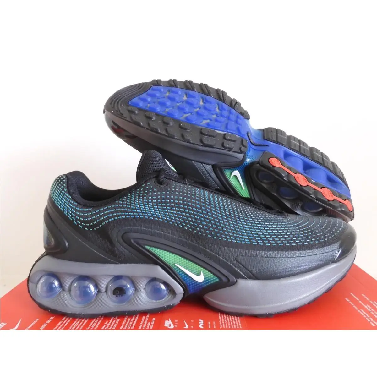 Nike Air Max Dn Black-white-hyper Cobalt Sz 14 DV3337-010 - Black