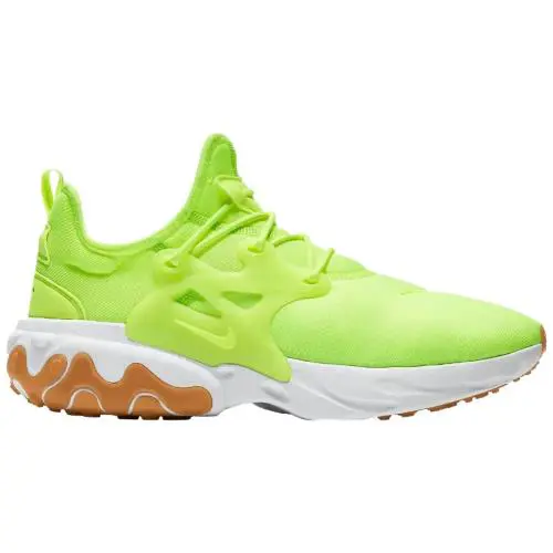 Nike React Presto Volt Yellow Volt White Gum Brown AV2605-702 Men`s Size 7.5 - Yellow
