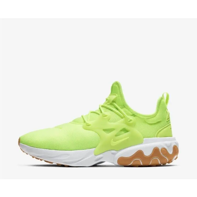 Nike React Presto Volt Yellow Volt White Gum Brown AV2605-702 Men`s Size 7.5 - Yellow