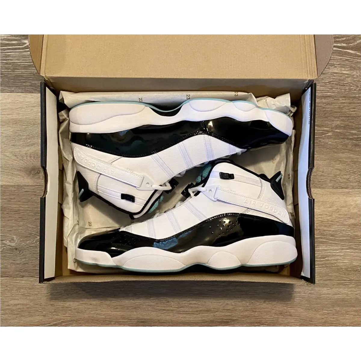 Nike shoes - Air Jordan 6 Rings - Air Rings - 322992-115 - Tropical Twist-White-Concord (UPC: 194957111541) 5